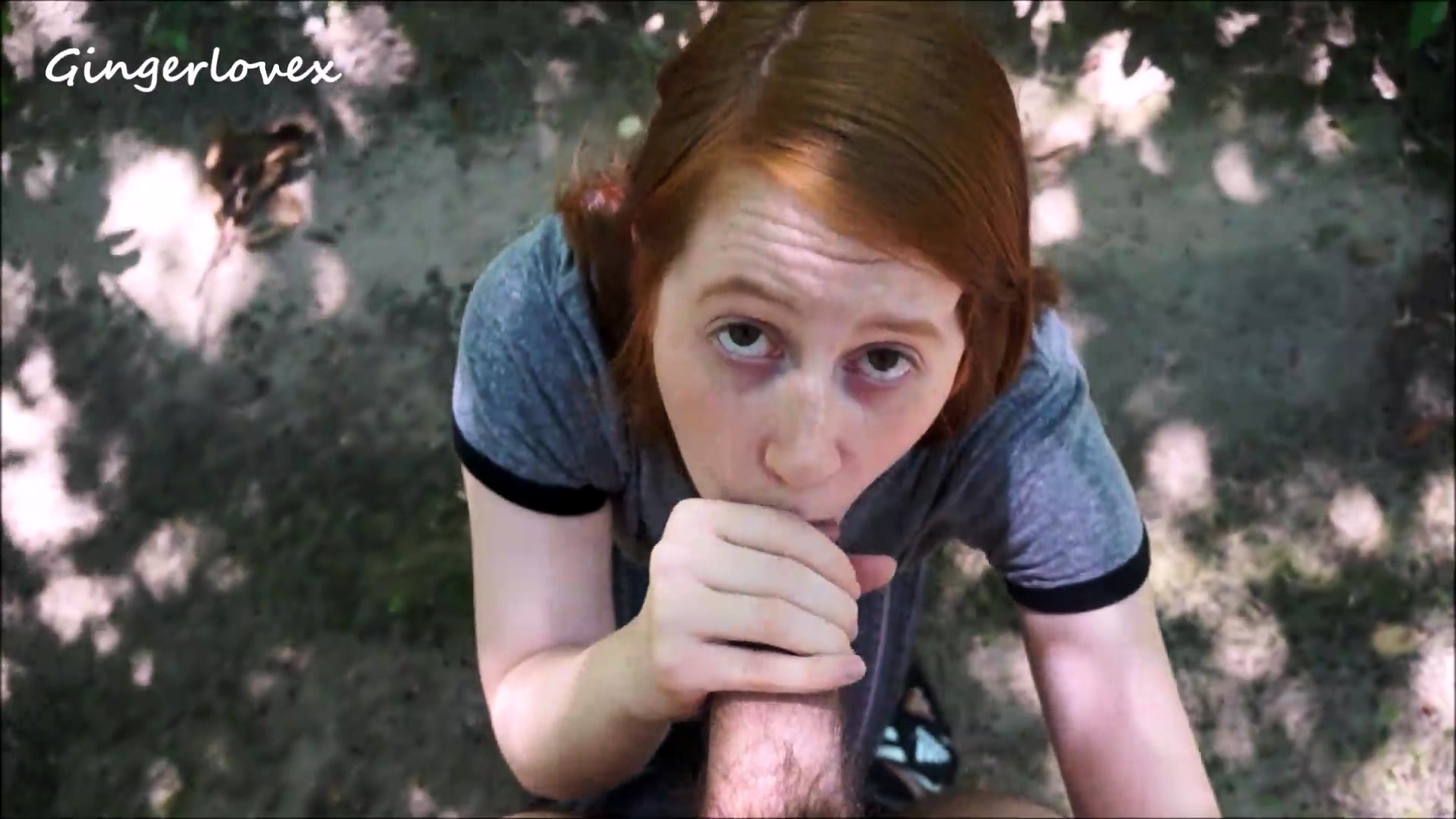 Redhead Doggystyle Porn - Luscious Redhead Enjoying Outdoor Doggystyle Sex POV Style Video at Porn Lib